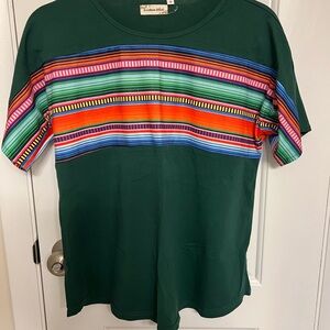 Colorful Striped Short Sleeve Tee